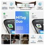 Leotec MiTag Duo Localizador GPS Blanco con Llavero Marrón